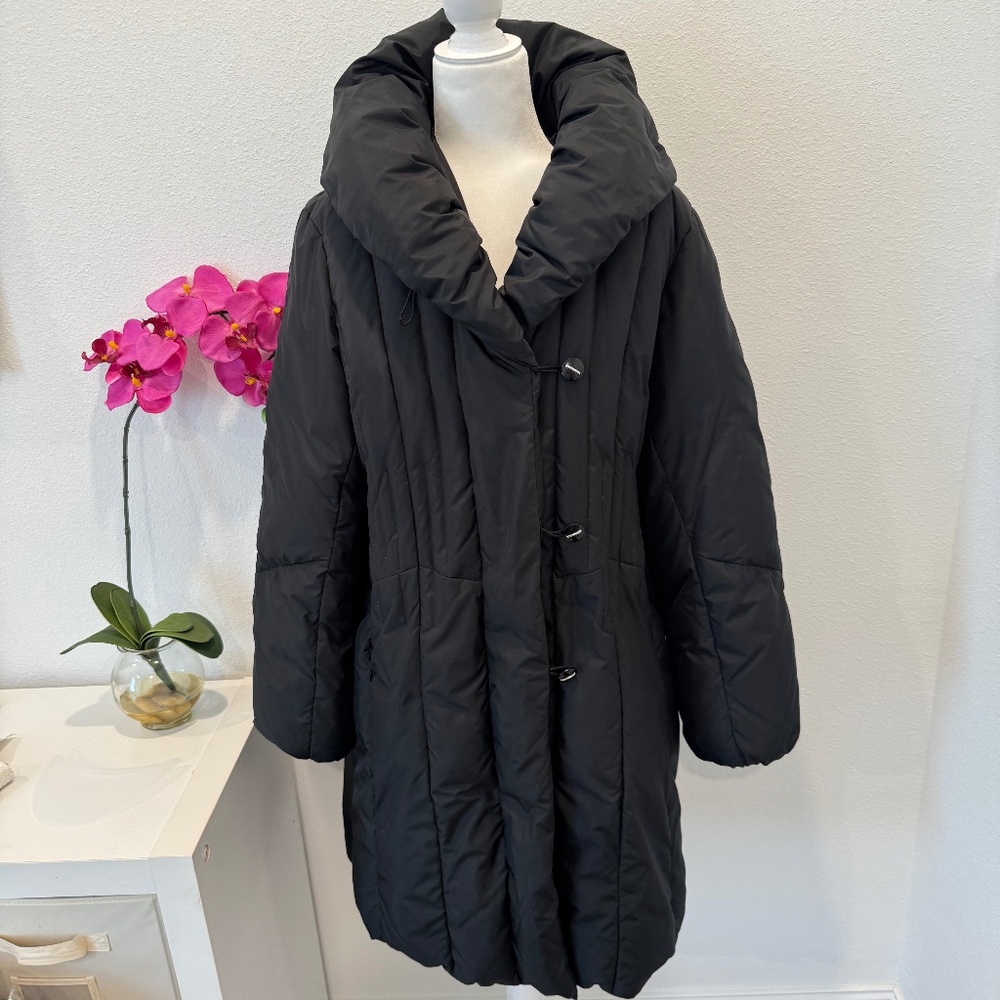 LARRY LEVINE Women’s Black Down Puffer Coat/Jacket Size XL